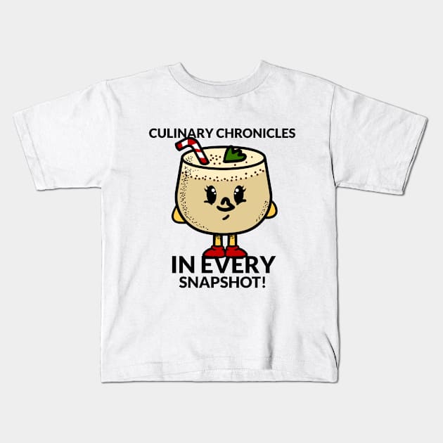 Food bloggers culinary chronicles Kids T-Shirt by Hermit-Appeal